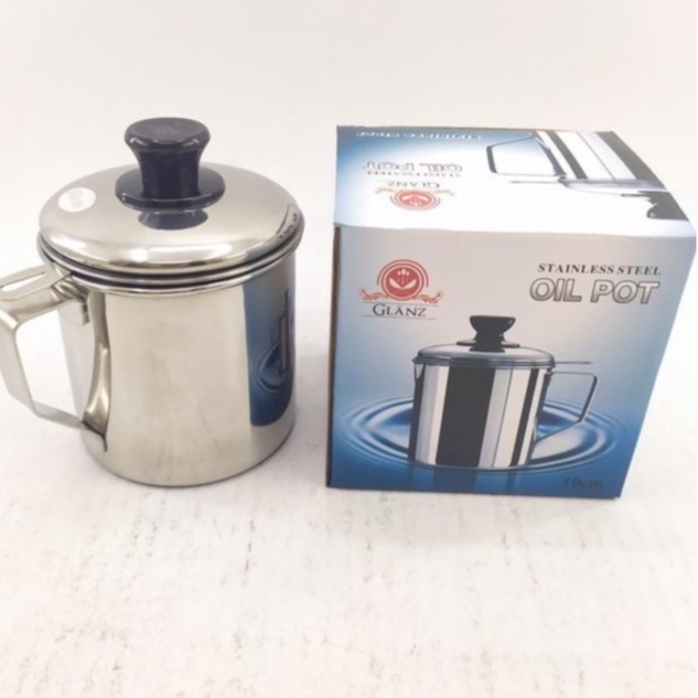 OIL POT GLANZ Saringan Minyak Stainless Steel Tebal 1200ML