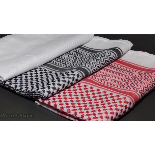 Busana Muslim Syimah, Sorban Impor Asli Arab Saudi - Putih