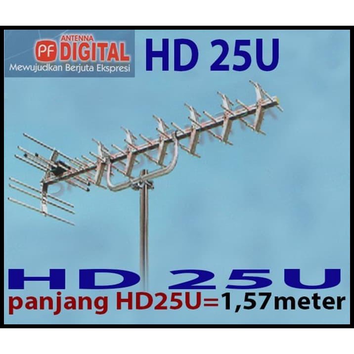 Antena Digital Pf Hd U25 / Antena Luar Digital Pf / Antena Outdoor