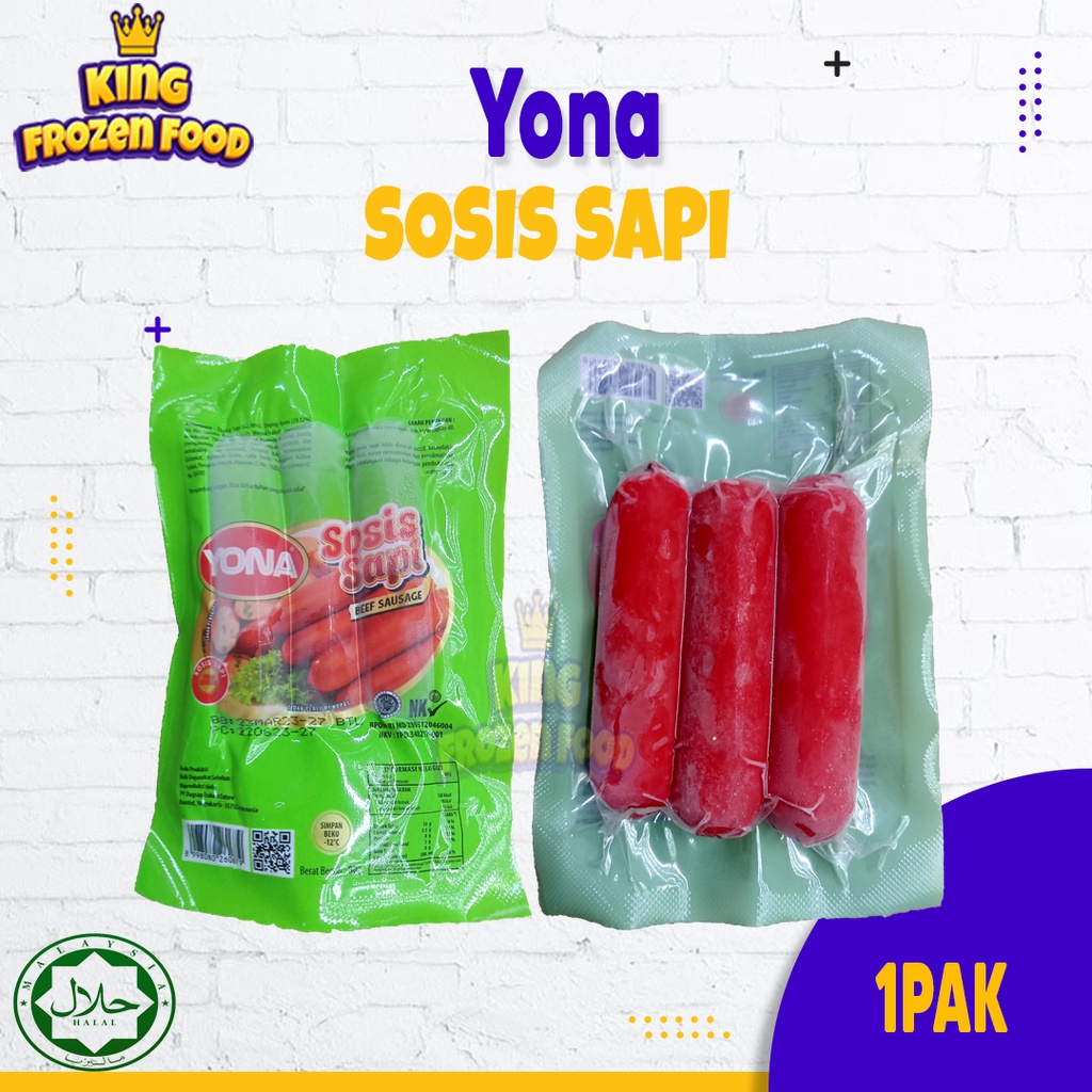 Yona Sosis Sapi Beef Sausage 1Pak (5pcs)