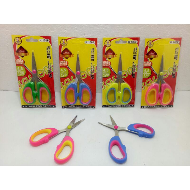

Gunting kecil gagang warna 4,5inci