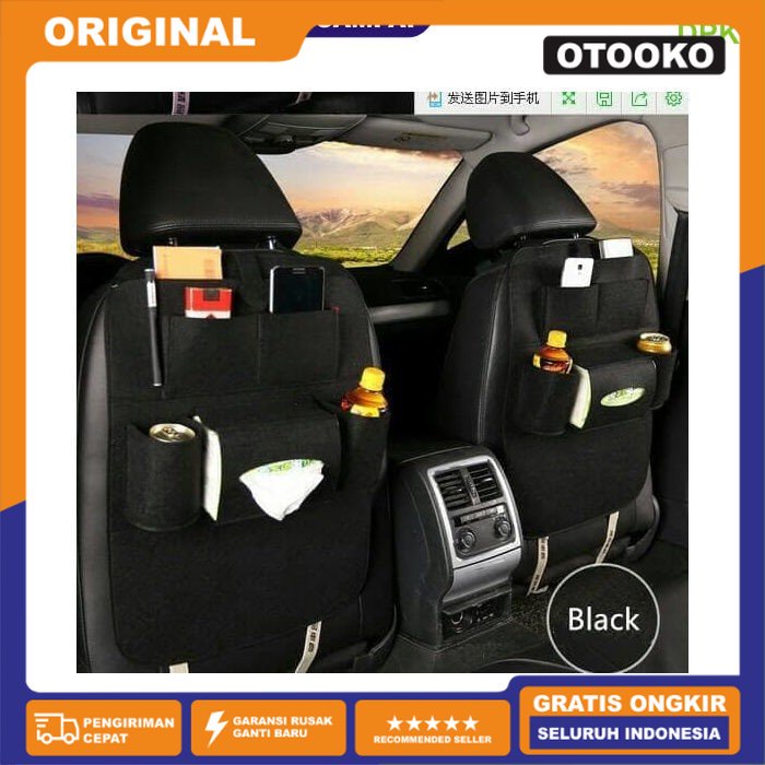 Car Seat Organizer Tas Mobil Multifungsi Belakang Jok Tissue HP Payung