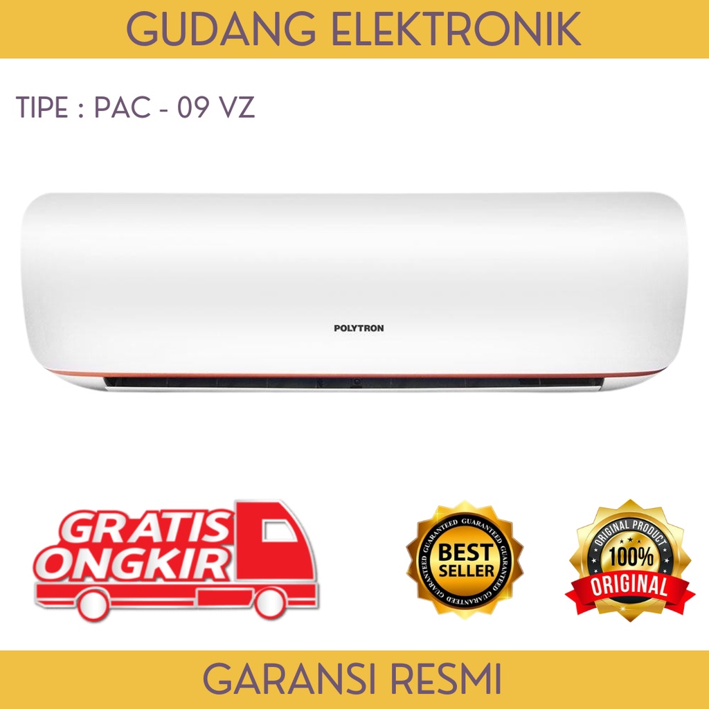 AC POLYTRON 1PK - PAC 09 VZ - NEUVA + PASANG - GRATIS ONGKIR SERANG KOTA