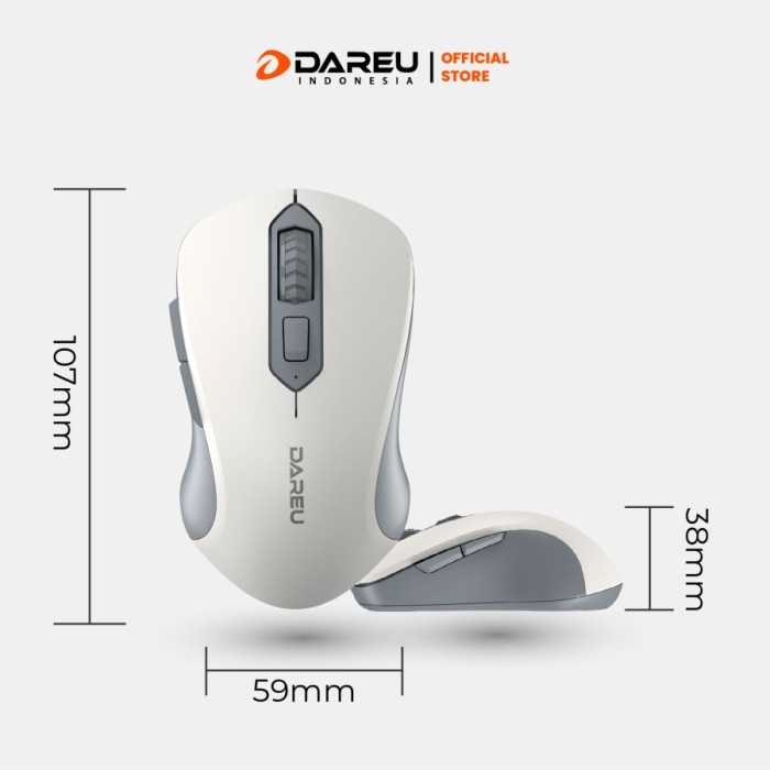 Mouse Dual Mode Silent Click DAREU LM-115B LM115B Wireless Bluetooth