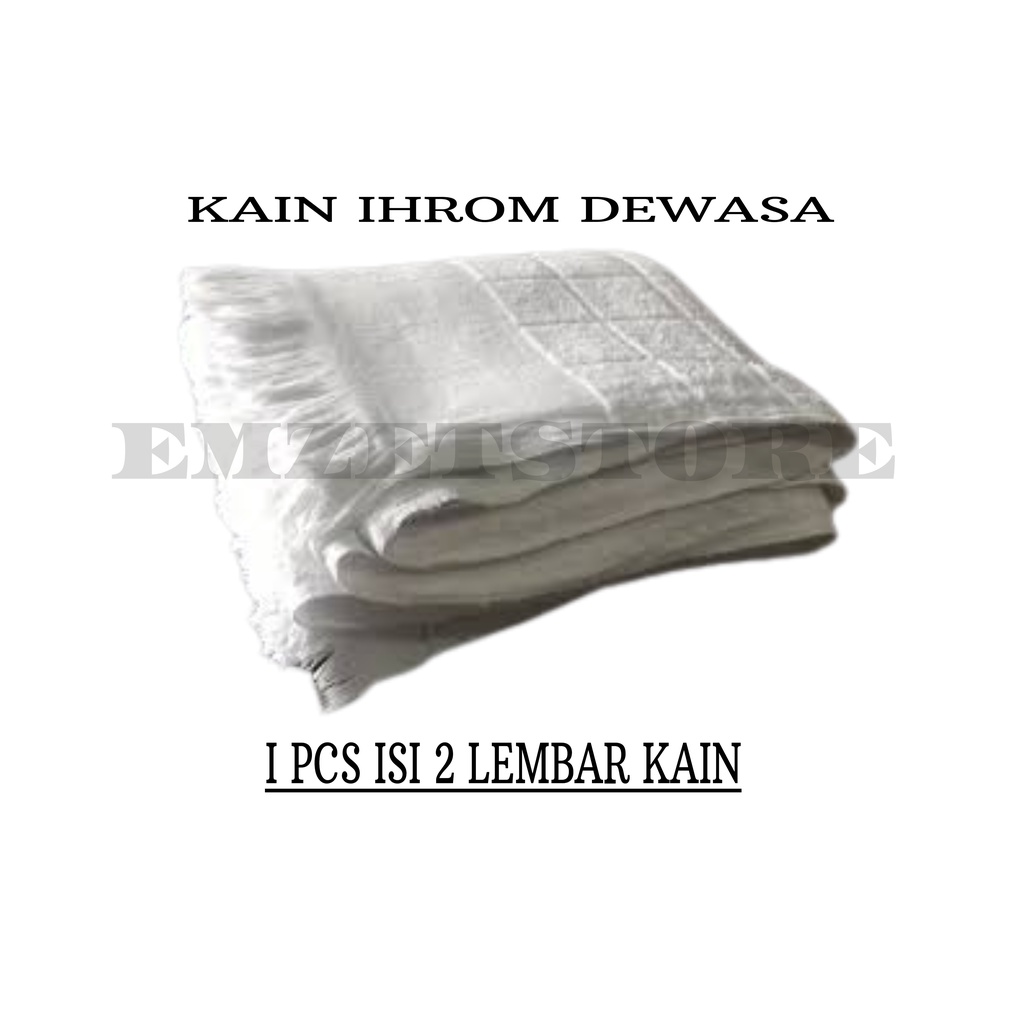KAIN IHROM HAJI IHROM DEWASA HAJI UMROH IHROM MANASIK