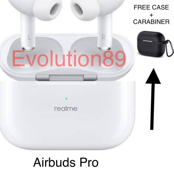 Headset Bluetooth Realme TWS Airbuds Free silikon Earphone Handsfree - Airbuds