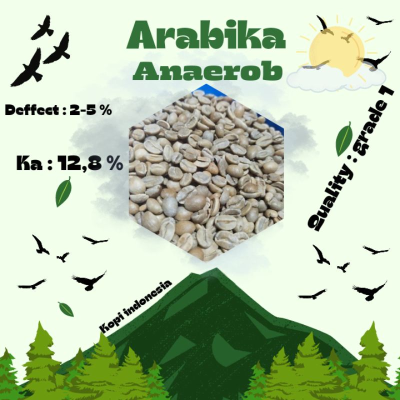 

Green Bean / biji kopi Arabika Aceh Gayo - Anaerob 1kg