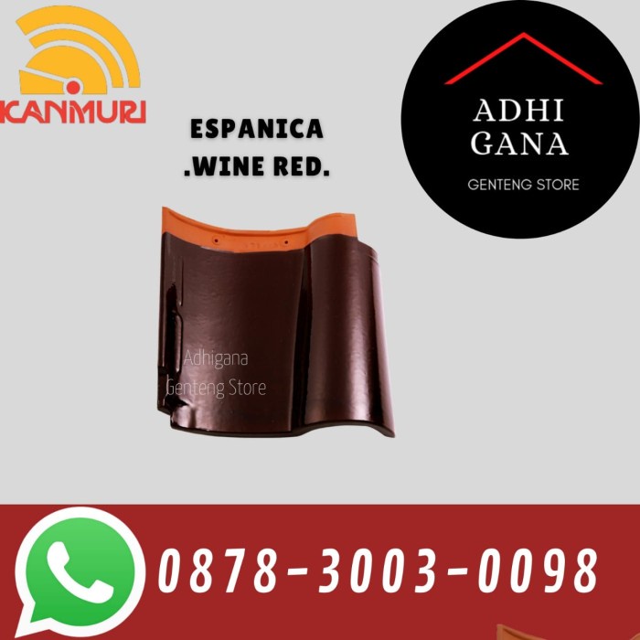 Genteng Keramik Kanmuri Espanica Wine Red / Genteng Keramik Murah
