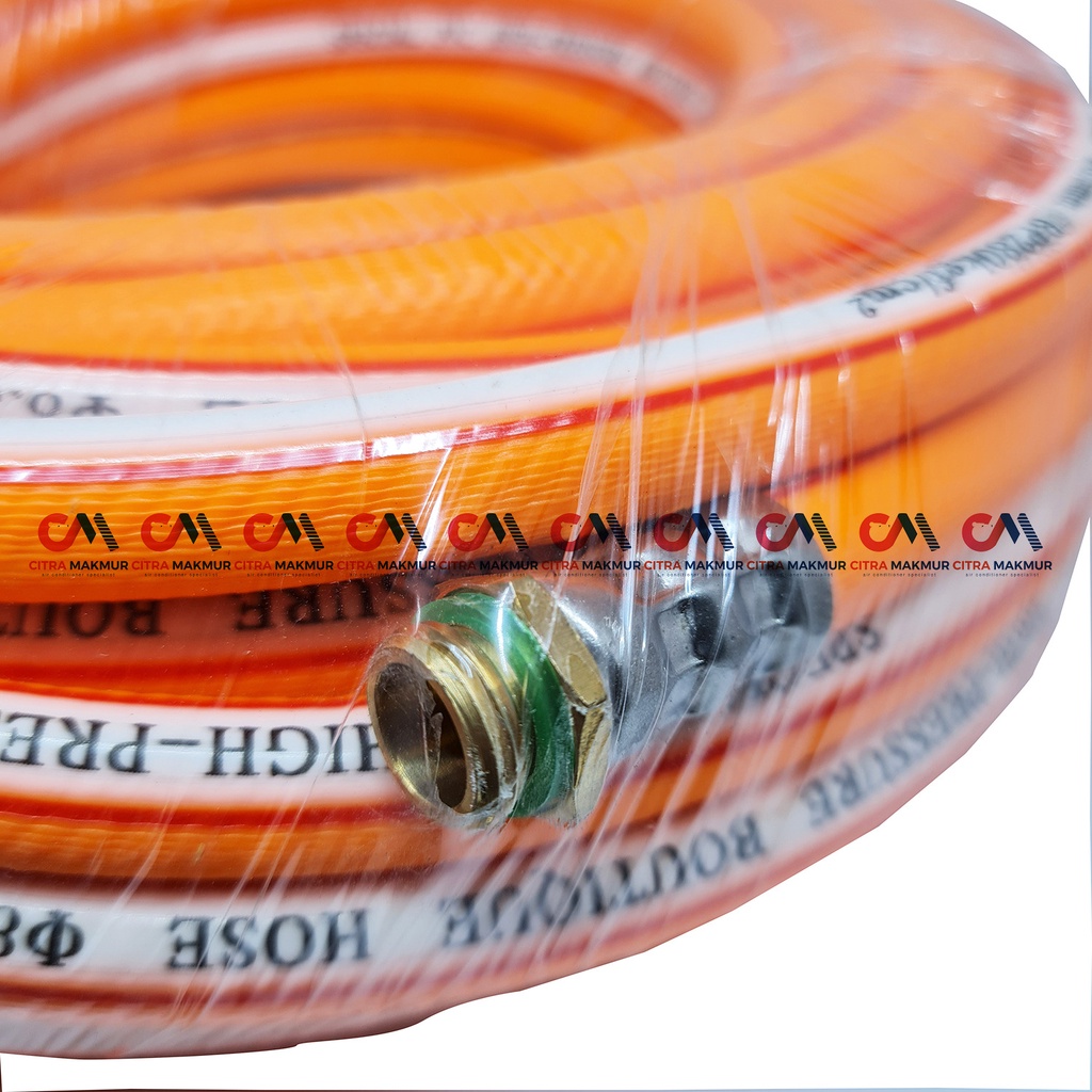 Selang Steam Mesin Cuci AC Kyodo Orange 10 Meter 280 Kgf/cm  diameter 8.5mm high pressure kompresor jet cleaner Motor Mobil Taman kyowa sanchin selang compressor angin