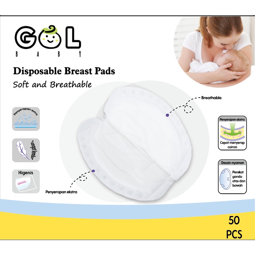 Jual GOL Baby Breast Pad Breastpad Breastpads Pads Pembalut asi