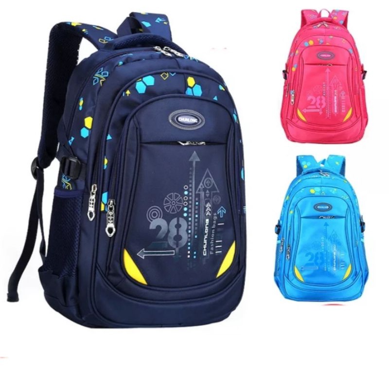 PTM - Tas Ransel Sekolah Anak Laki-laki Chunlong Fashion - Tas sekolah anak SD SMP Unisex