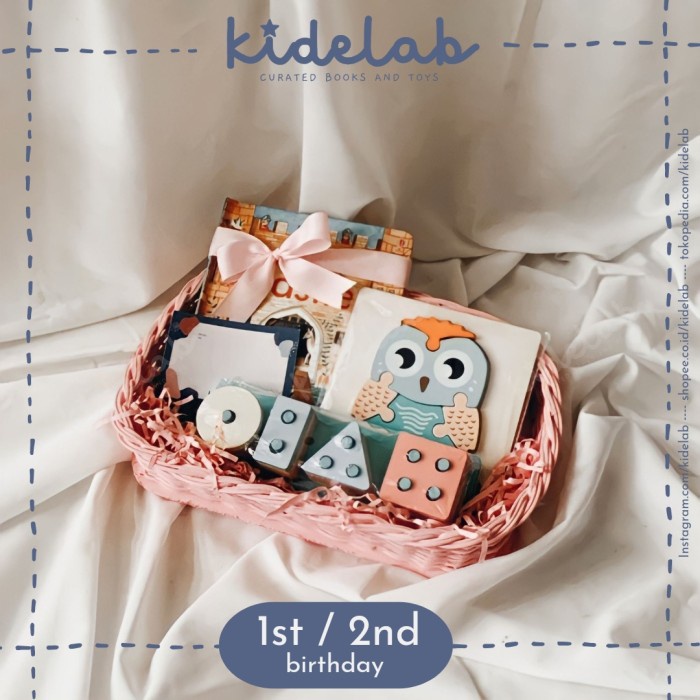 

(COD) HAMPERS KIDELAB kado anak 2 tahun READY STOCK baby gift mainan edukasi - GIRL 2ND A