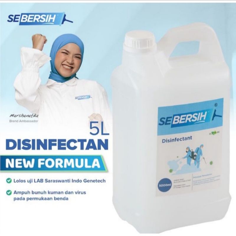 BUBBLIOIO - Disinfectant Antiseptik Cairan Disinfektan SEBERSIH 5 Liter