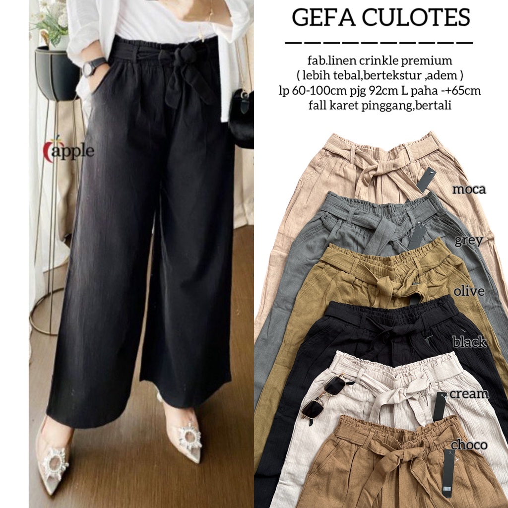 Gefa culotes pant / celana kulot