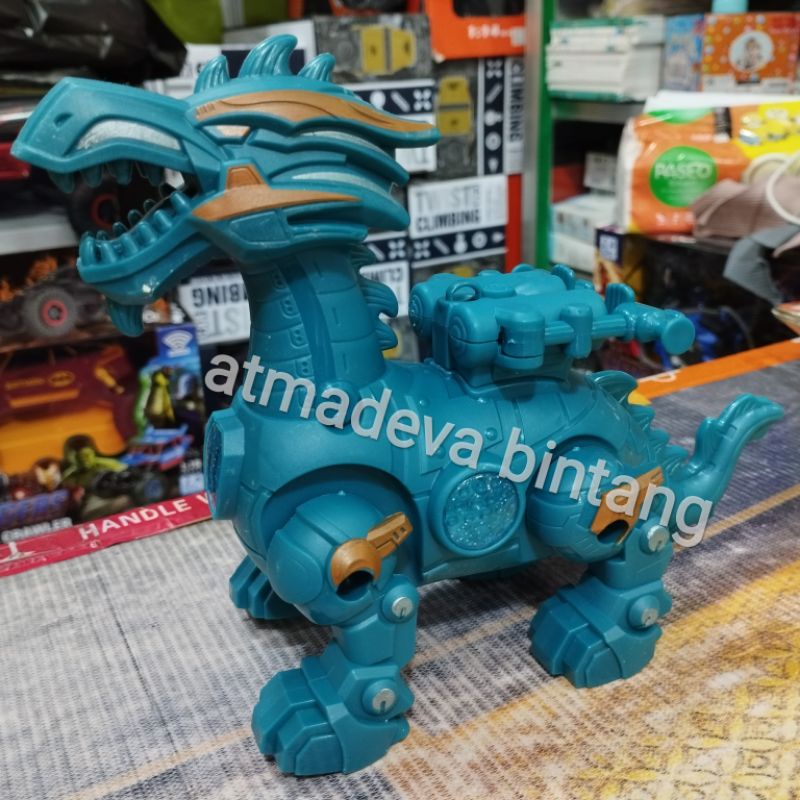 Mainan Animal box Kumbang Dinosaurus Dragon Full Musik dan Lampu Warna Warni