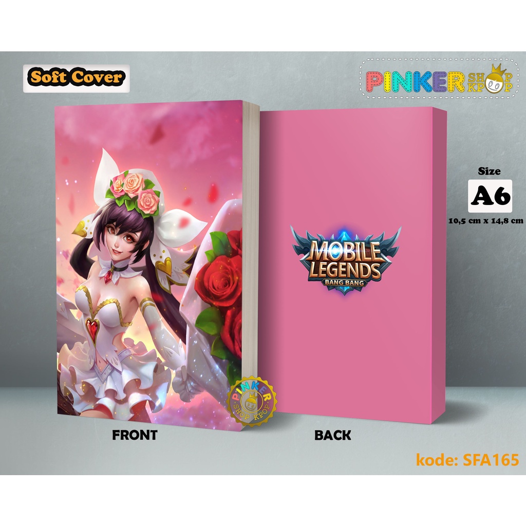 

(SFA165) Pocket Note Mobile legends Layla Canon And Roses Softcover