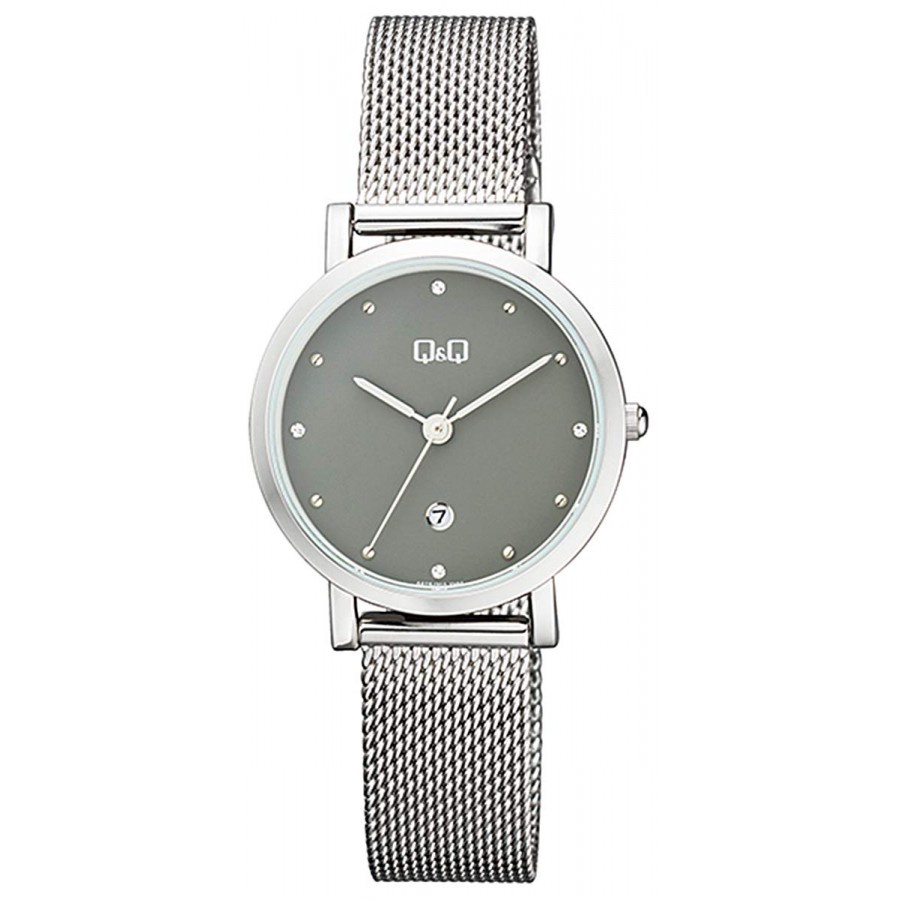 SALE Jam Tangan Wanita Casual Stylist Rantai Stainless Steel Analog Original Q&amp;Q QnQ QQ A419 Series