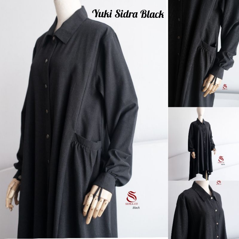 YUKI TUNIK Black Original Sidra