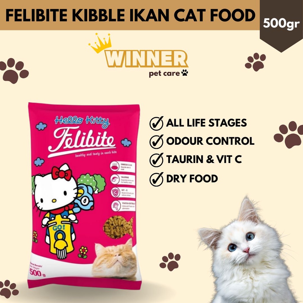 Felibite Kibble Ikan Cat Food Freshpack 500gr