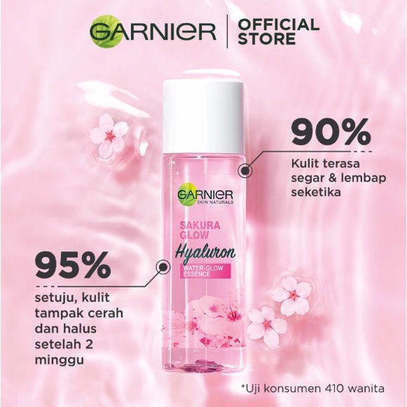 Garnier Sakura Glow Hyaluron Water Glow Essence 100ml &amp; 30 ml