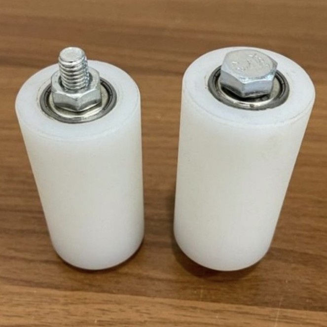 Roda Roda Teflon 35 Mm Nylon 1 Inch/Nylon Pagar Garasi+Bearing