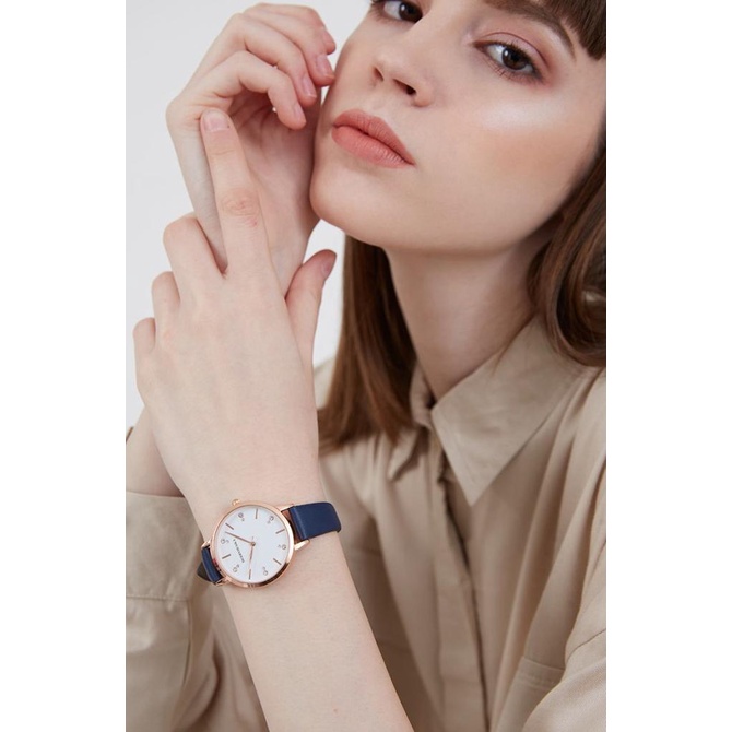 Berrybenka - Jam Tangan Kulit Wanita Sophie Cindy Basic Watches - Navy,ONE SIZE