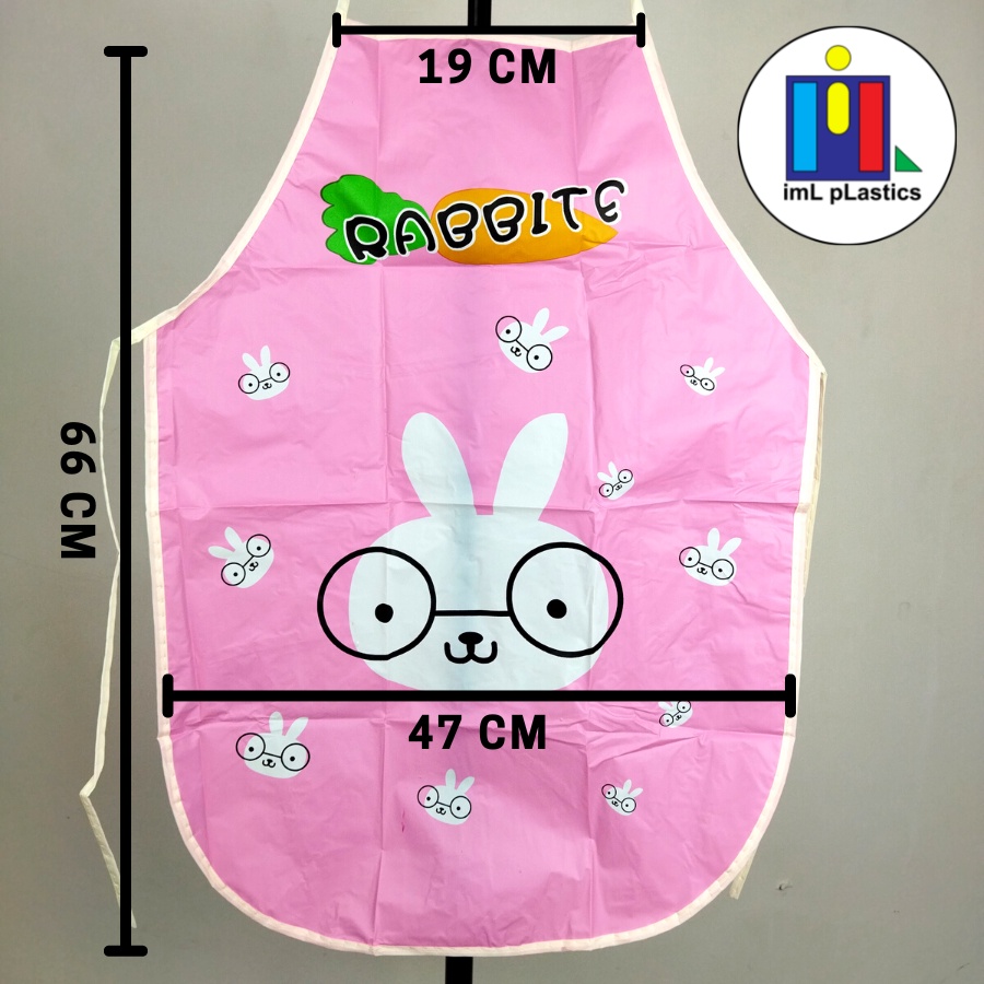 Celemek Dapur / Apron Masak Motif Celemek Karakter Kartun Lucu