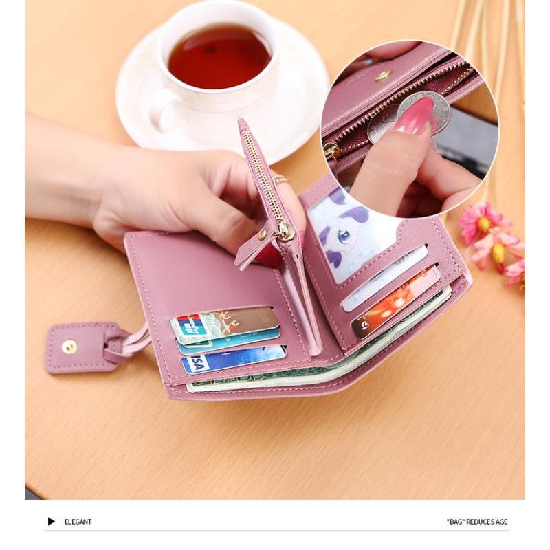 Medan Termurah KD18 Dompet wanita import Dompet zipper women beautiful