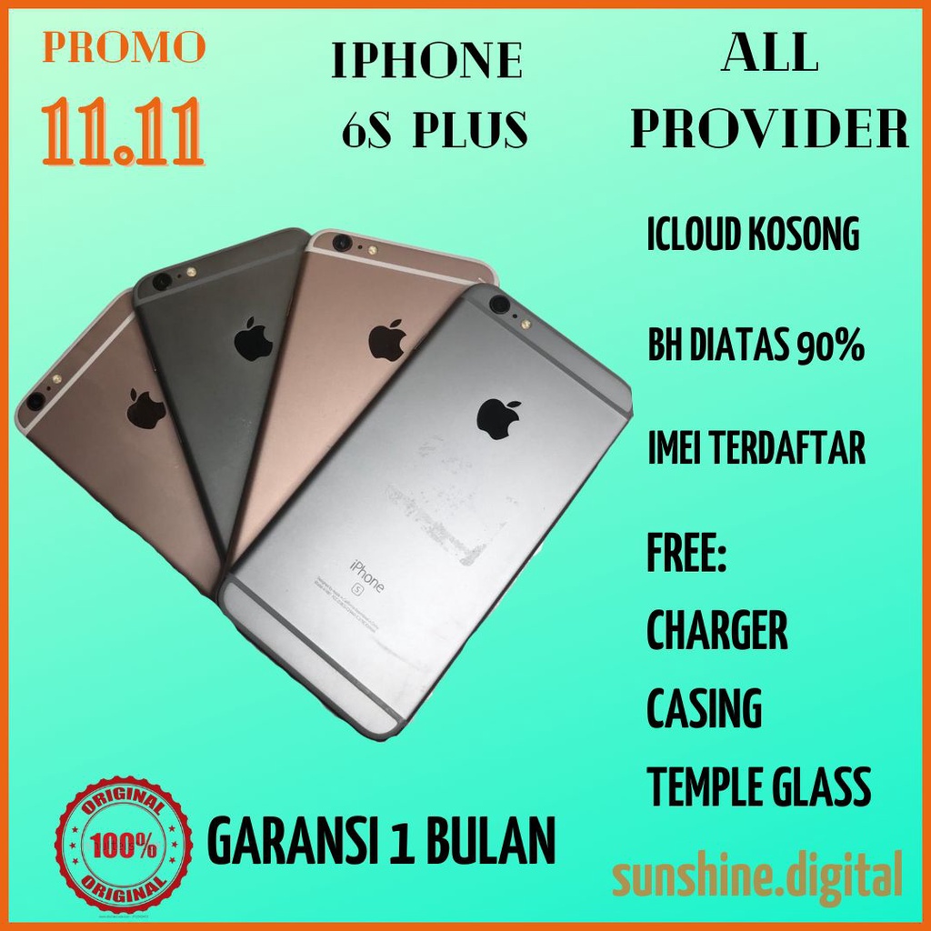 iPhone 6S Plus second sinyal all operator 64GB Second batangan