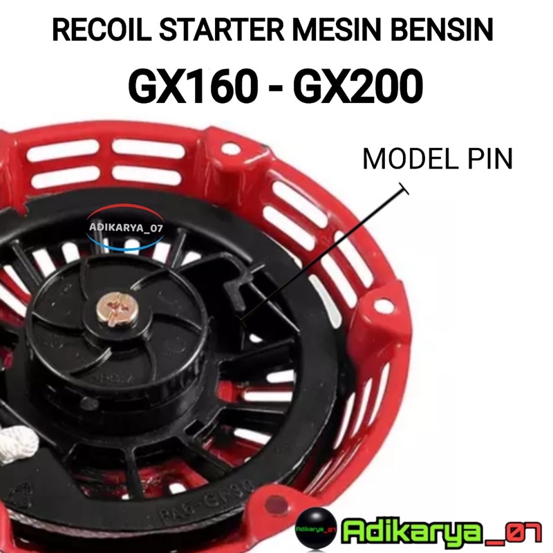 Recoil stater starter GX160 GX200 tarikan mesin GX160 recoil stater mesin gx recoil stater GX160