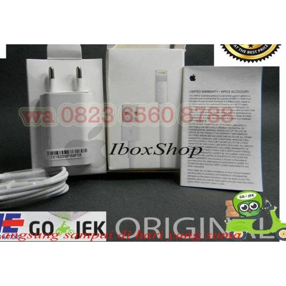 CHARGER FULLSET ORIGINAL 100% IPHONE 5/5S/6/6S