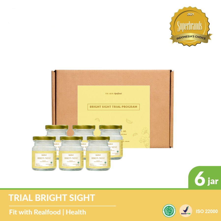 

Realfood Trial Bright Sight Minuman Kesehatan Birdnest Vitamin A Suplemen Nutrisi Perawatan Mata