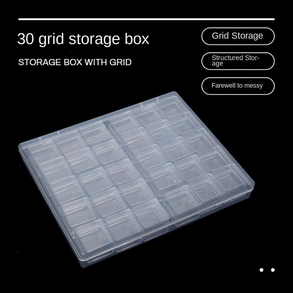Mxbeauty Kotak Penyimpanan Nail Art Transparan Manicure Aksesoris Manik-Manik Berlian Imitasi Organizer Tempat Penyimpanan Wadah Kuku Palsu