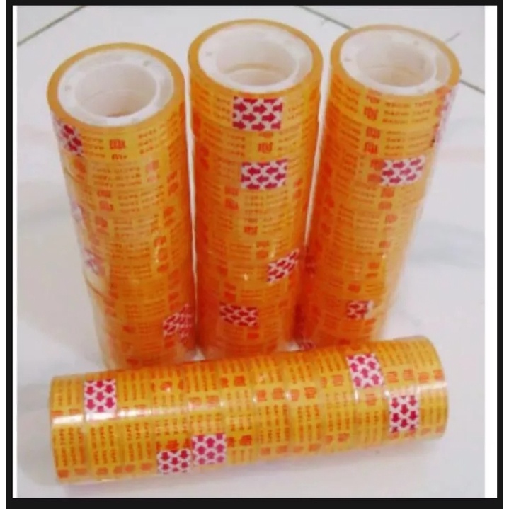

Solasi Kado [12 mm/12 pcs] / Isolasi Solatip Selotip Isolatip Solasiban Bening Kecil Mini