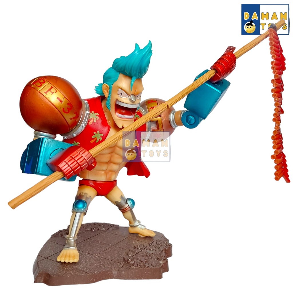 Action Figure Anime One Piece Franky Luffy Roronoa Zoro Sanji Nami Gk Dragon New Year Lion Dance