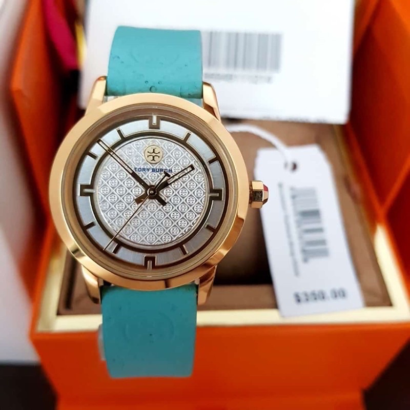 jam tangan wanita TORY BURCH TBW-1000 ori bm batrai strap leather