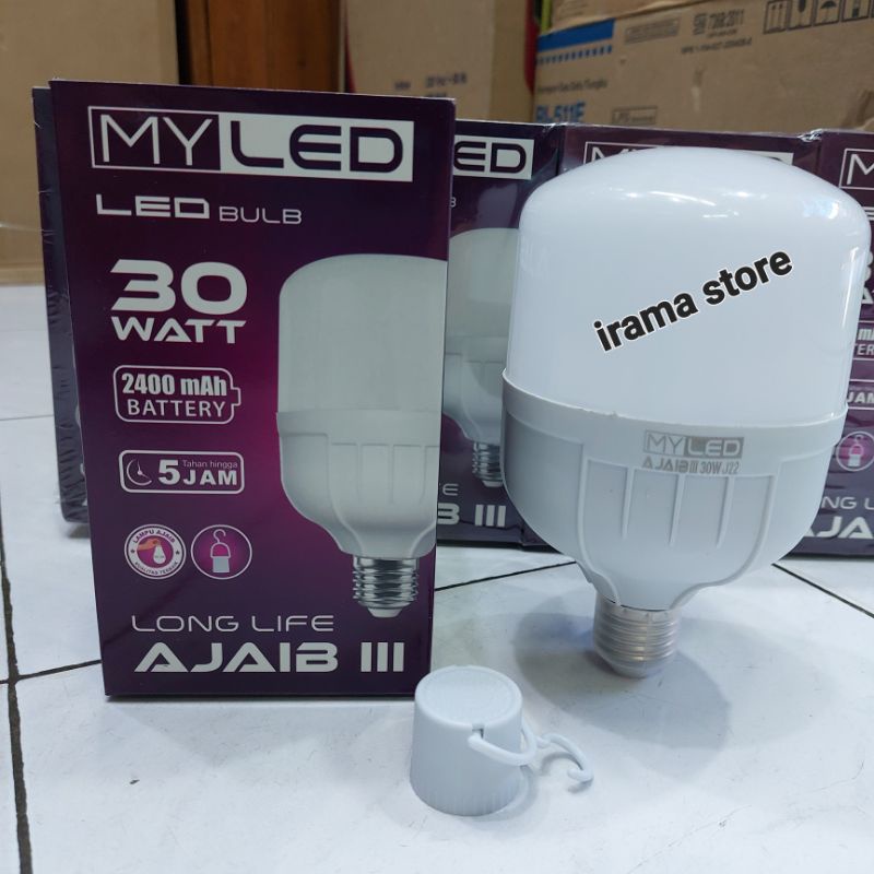 Lampu Led Emergency 30 Watt My Led Smd Lampu Ajaib 30W Ac/Dc Smd Myled
