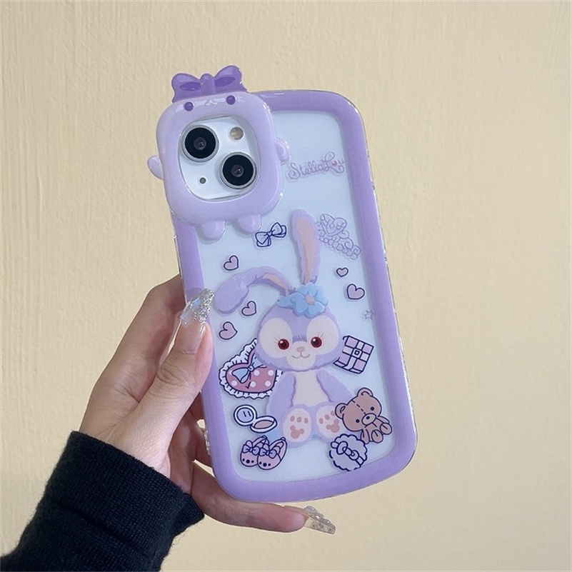 Case Pelindung Lensa Bahan Silikon Tahan Banting Desain Kelinci Untuk iPhone 14 13 12 11 Pro Max X Xr Xs Max 7 8 6 6s Plus SE 2020