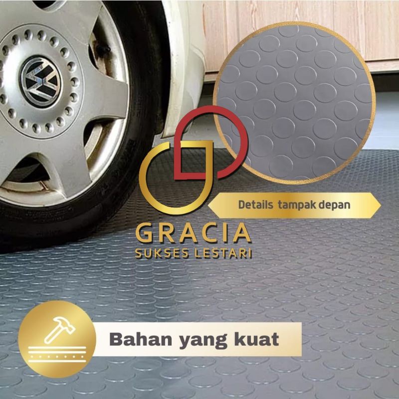 KARPET ANTI SLIP PVC COIN MAT MULTIGUNA ALAS LANTAI KOIN METERAN