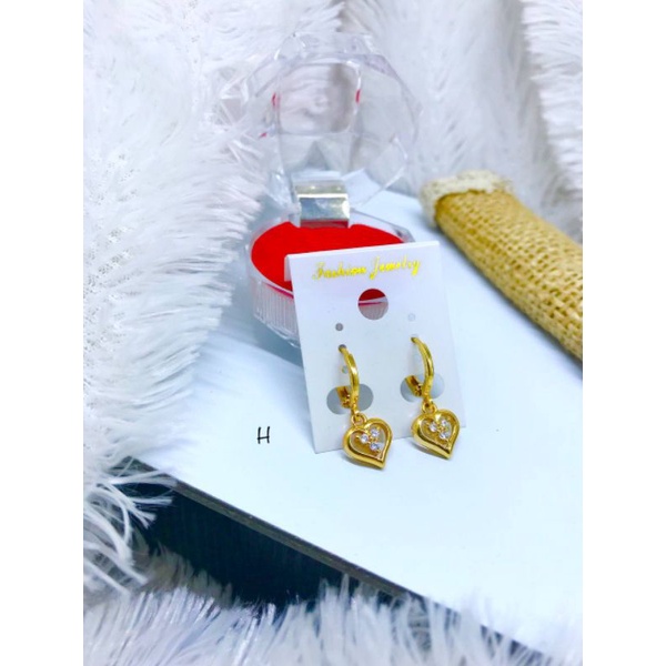 Anting anting wanita import lapis emas fashion 0918