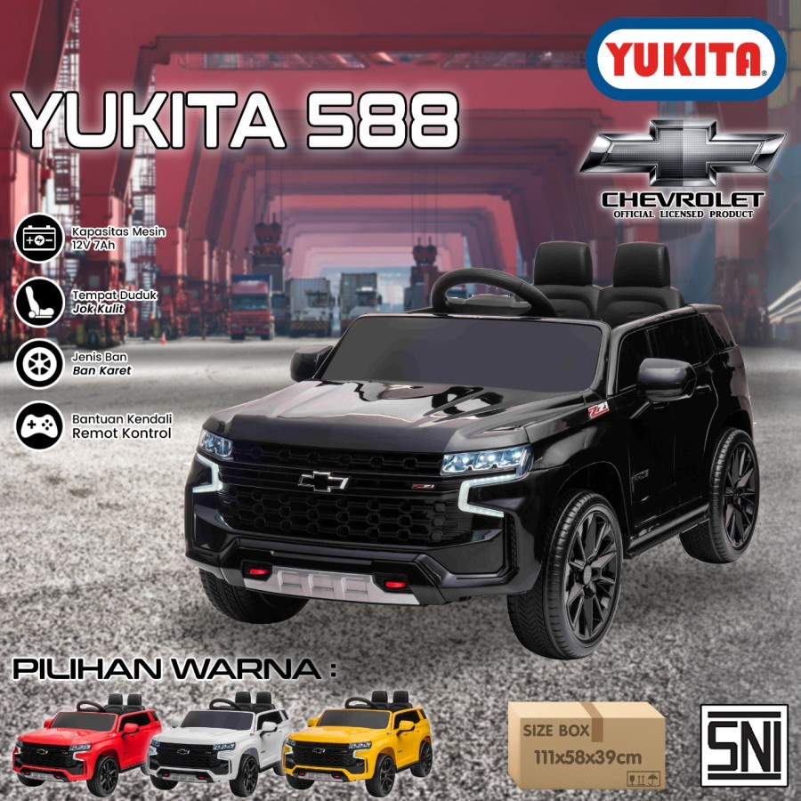 Mainan Anak Mobil Aki Yukita 588 Licensed 12V