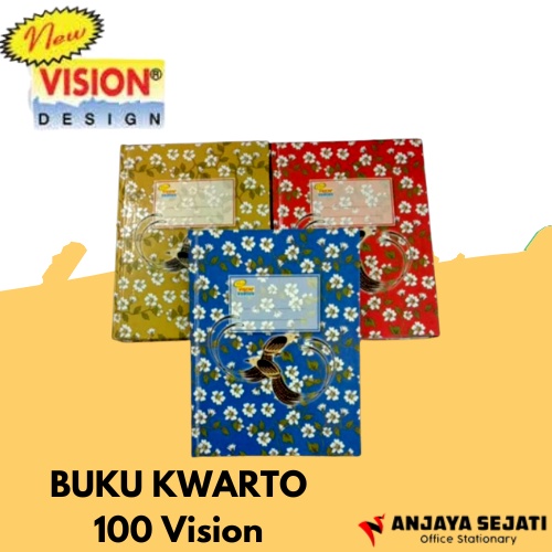 

Buku Kwarto / Quarto | Buku Hard Cover Kuarto 100 Vision | Perpack