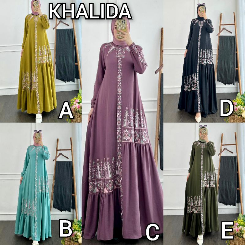 GLAMZ DRESS KHALIDA MAXI ORI GLZ