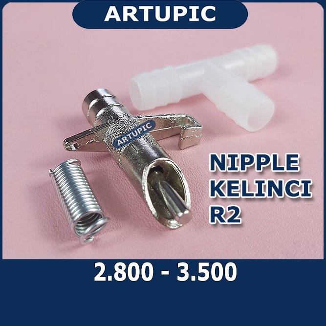 Alat Tempat Minum Nipple Kelinci R2 Otomatis Hamster nepel nipel niple minum kelinci rabbit Artupic