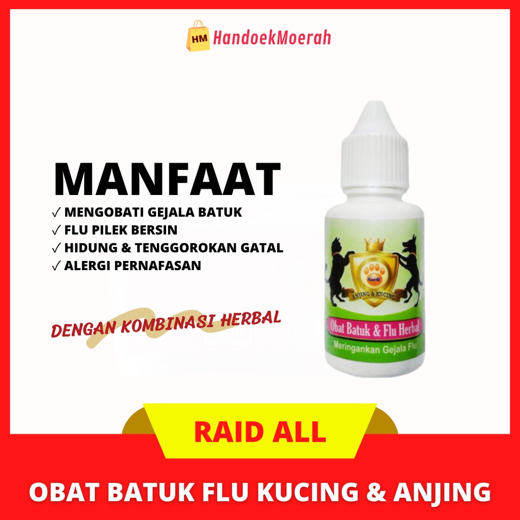 Raid all - Obat Batuk &amp; Flu Herbal / Kucing &amp; Anjing