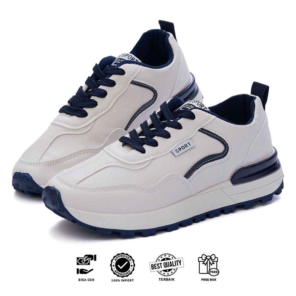 [Original Ber-Hologram] SNEAKYSHOES YURA SEPATU SNEAKERS WANITA FASHION KOREA IMPORT PREMIUM - 3081