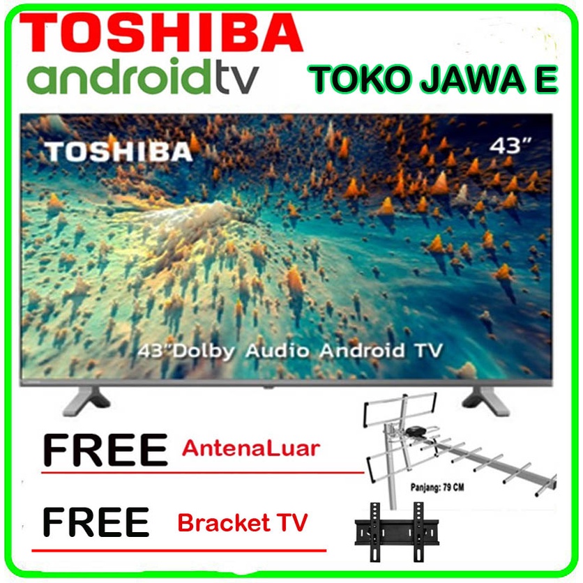 ANDROID TV SMART TV TOSHIBA 43V35KP 43 inch - GARANSI RESMI