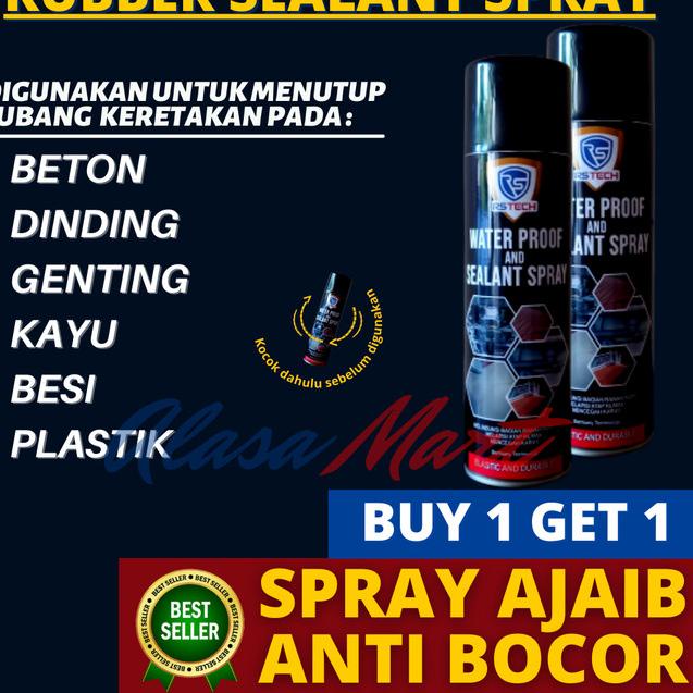 

Rubber Sealant Spray - Aqua Sealant Spray Anti Bocor 500ml Buy 1 Get 1 - Putih