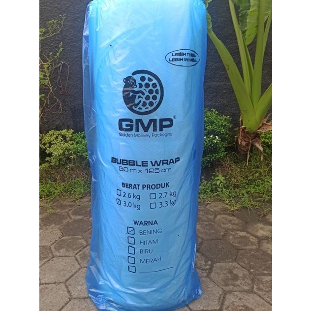 

bubble wrap plastik gelembung packing roll 50meter tinggi 125cm - GMP 3.0 Bening