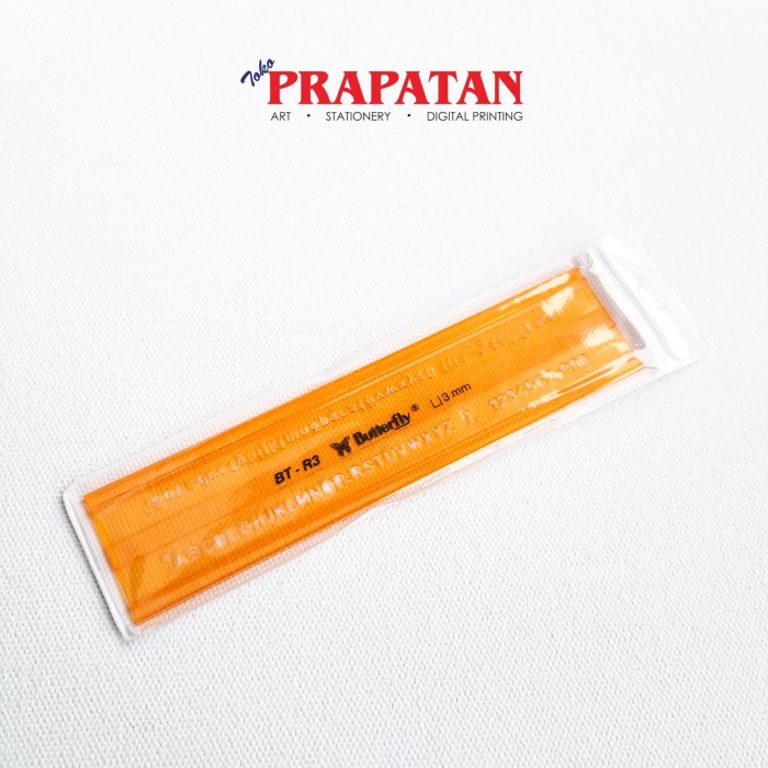 

Penggaris Mal Huruf 3mm Butterfly BT-R3 / Stencil NANDAA